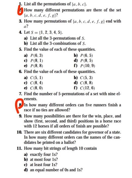 Solved: Low Many Different Functions Are There From A Set