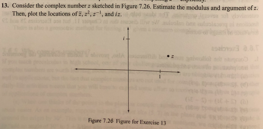 Solved 13. Consider the complex number z sketched in Figure | Chegg.com