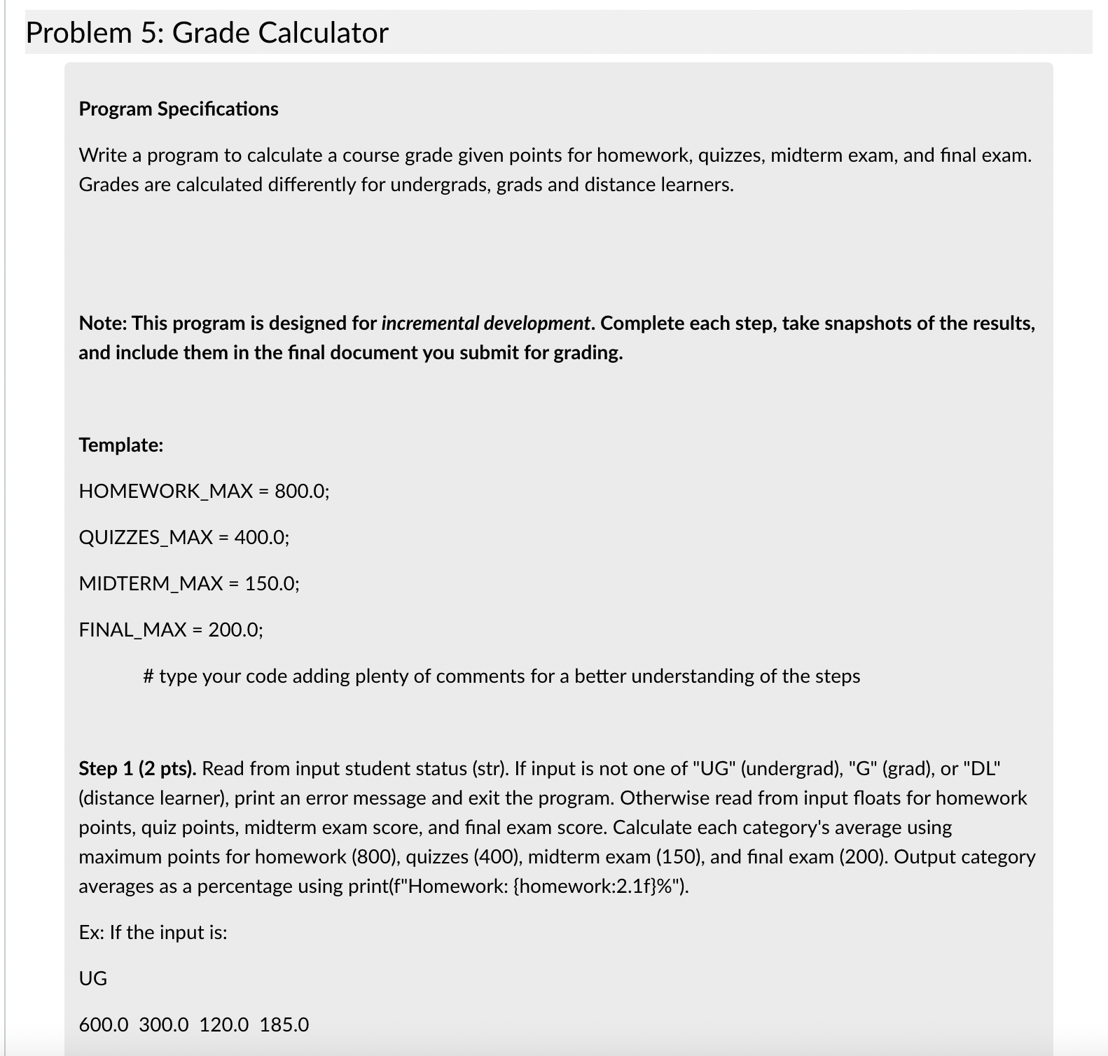 Solved Python code please. Can I have help with writing the | Chegg.com