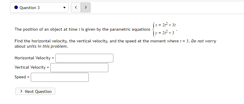 Solved The position of an object at time t is given by the | Chegg.com