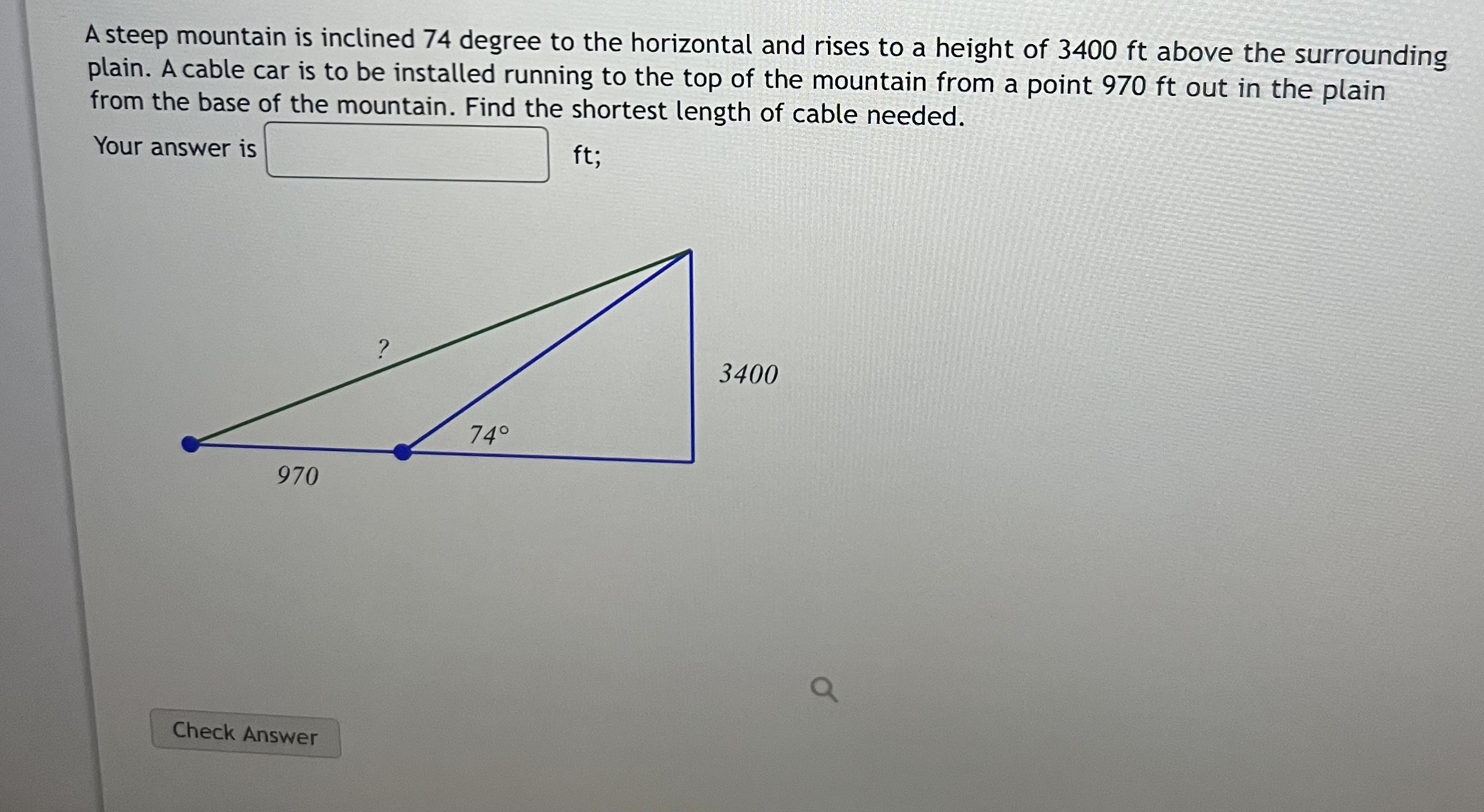 solved-a-steep-mountain-is-inclined-74-degree-to-the-chegg