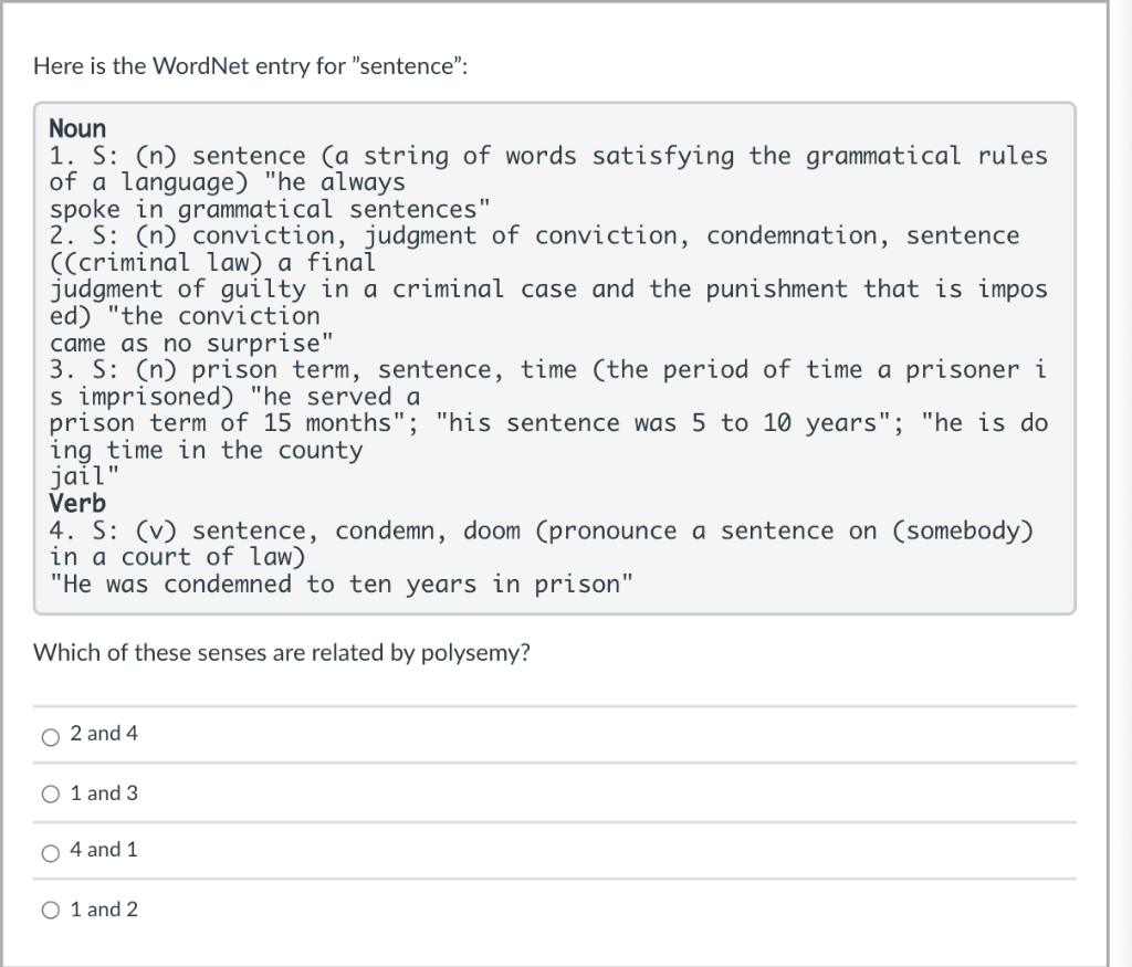 solved-here-is-the-wordnet-entry-for-sentence-noun-1-s-chegg