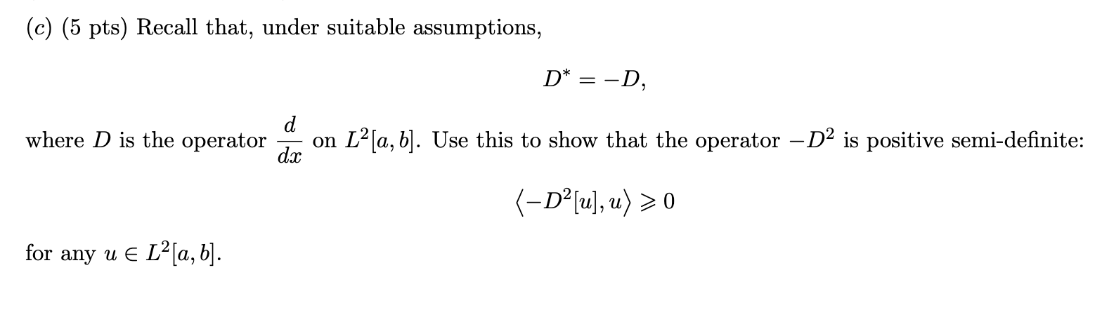 Solved (b) (10 Pts) Consider The Differential Operator | Chegg.com