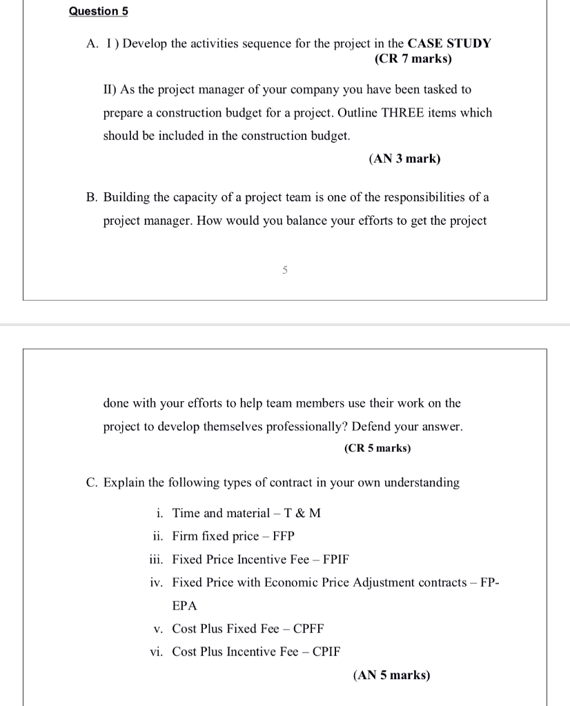 CASE STUDY Your firm MS JAKAY PROS has won a project | Chegg.com