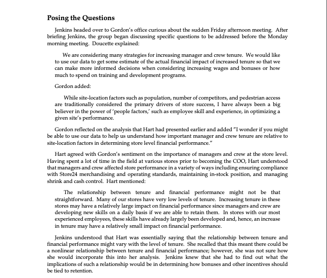 FRANCESX FREI DENNIS CAMPBELL Store24 (A): Managing | Chegg.com