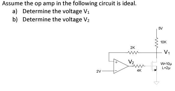 Solved Assume the op amp in the following circuit is ideal. | Chegg.com
