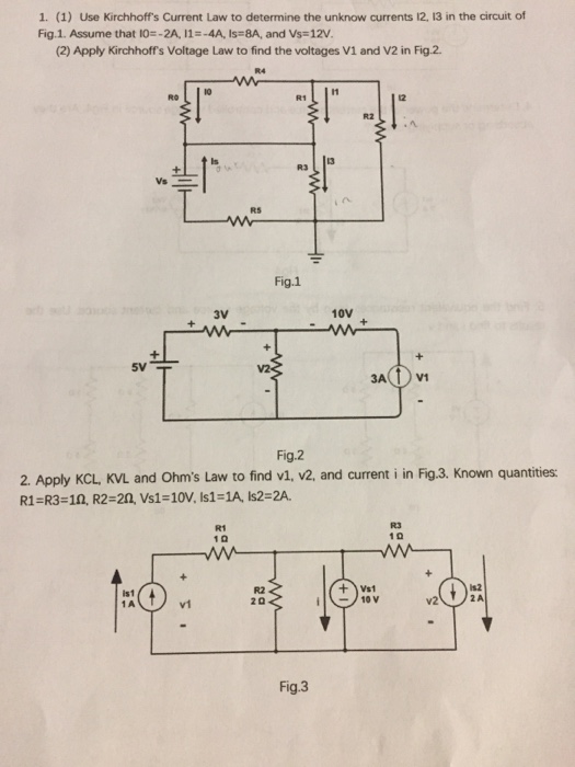 Solved 1 1 Use Kirchhoffs Current Law To Determine The 6358