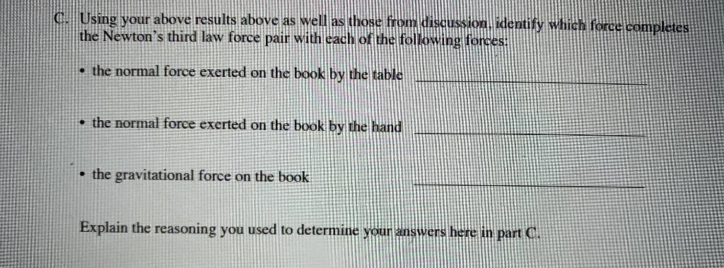 Solved 2. Consider a book on top of a level table while the | Chegg.com