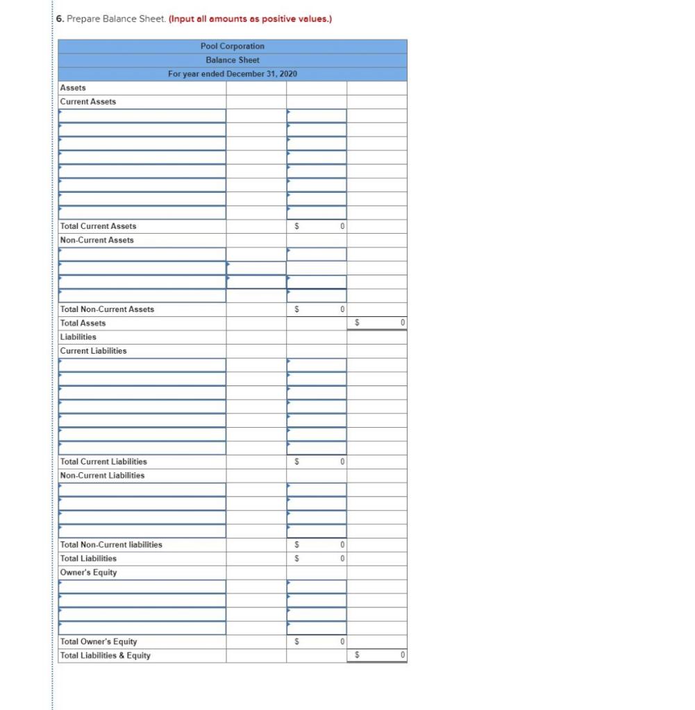 Sample Question: Complex Category Pool Corporation | Chegg.com