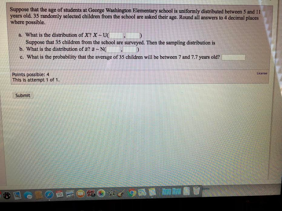 Solved Suppose that the age of students at George Washington | Chegg.com