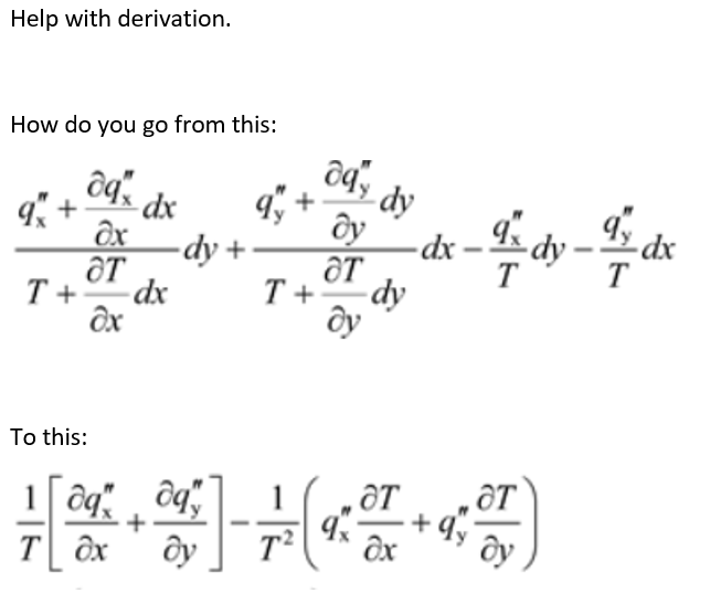 Solved Help With Derivation How Do You Go From This Oq Chegg Com