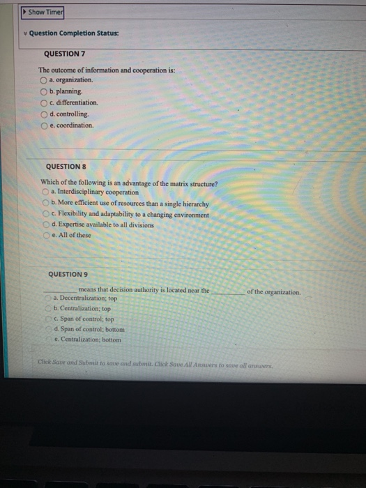 Solved Show T v Question Completion Status QUESTION 7 The | Chegg.com