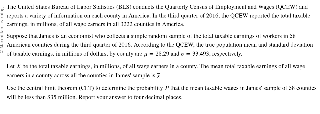 Solved The United States Bureau Of Labor Statistics (BLS) | Chegg.com