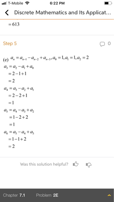 Solved 10 Find The First Six Terms Of The Sequence Defined 1362