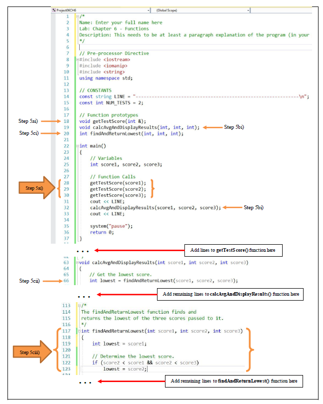 Solved You will develop a C++ modular program for a | Chegg.com