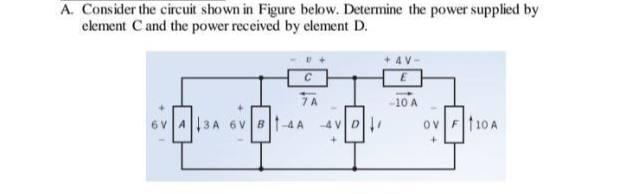 Solved A. Consider the circuit shown in Figure below. | Chegg.com