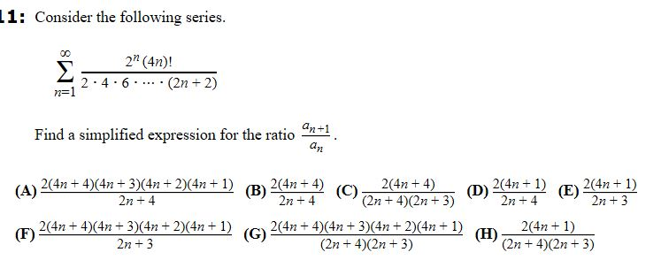 Solved 11 Consider The Following Series S 21 4n 2 4 Chegg Com