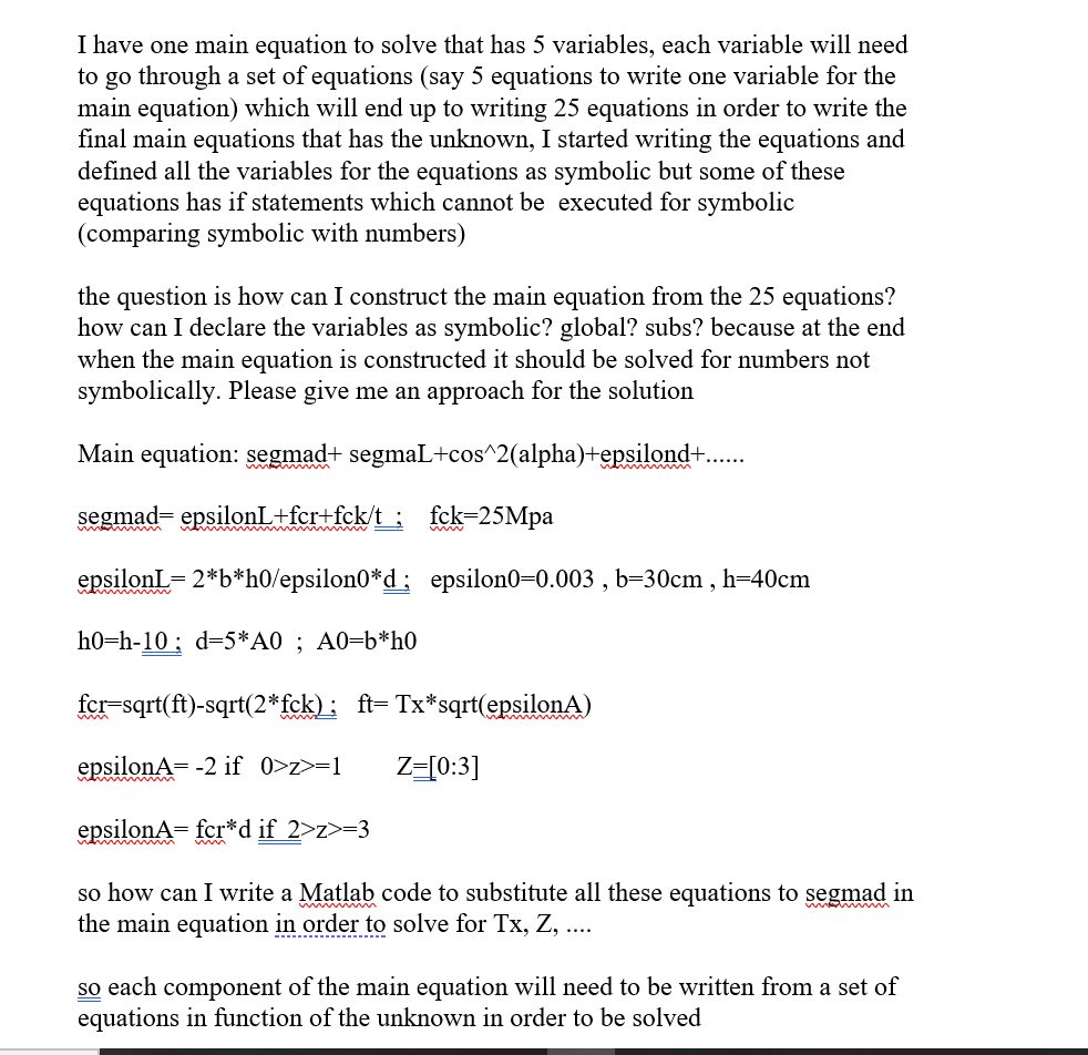 I have one main equation to solve that has 5 | Chegg.com