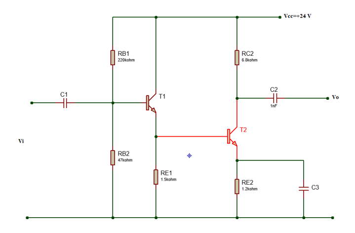 Solved a)For first transistor(T1) at the operating | Chegg.com