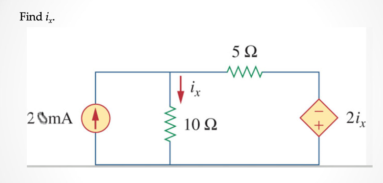 Find \( i_{x} \).