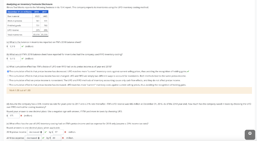 Analyzing an Inventory Footnote Disclosure Illinois