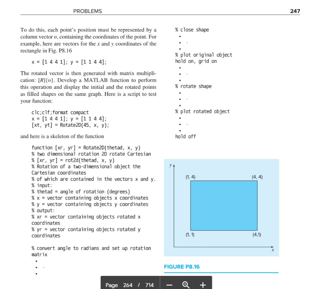 I NEED TO SEE THE PYTHON CODING FOR ROTATING THIS | Chegg.com