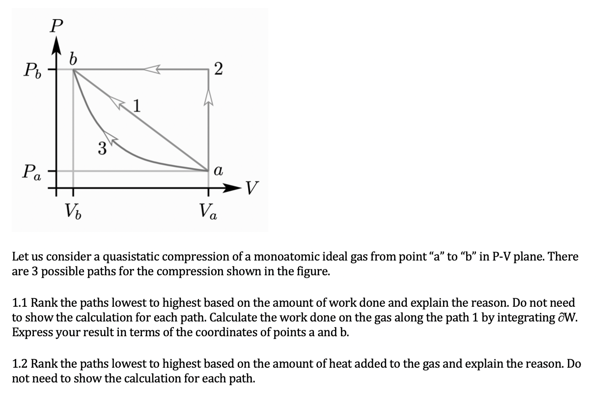 Solved P 6 Pb 2 1 3 Pa A V Vo Va Let Us Consider A Quasi Chegg Com