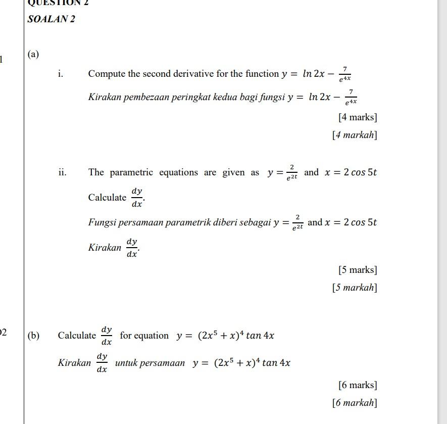 Solved (b) Solve The Following Integrals: Selesaikan | Chegg.com