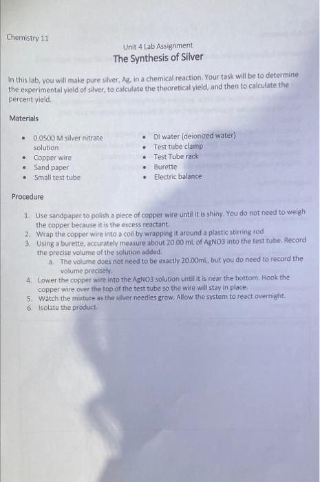 chemistry 11 hand in assignment #4