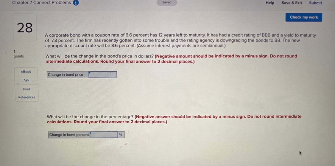 Solved Chapter 7 Connect Problems Saved Help Save & Exit | Chegg.com