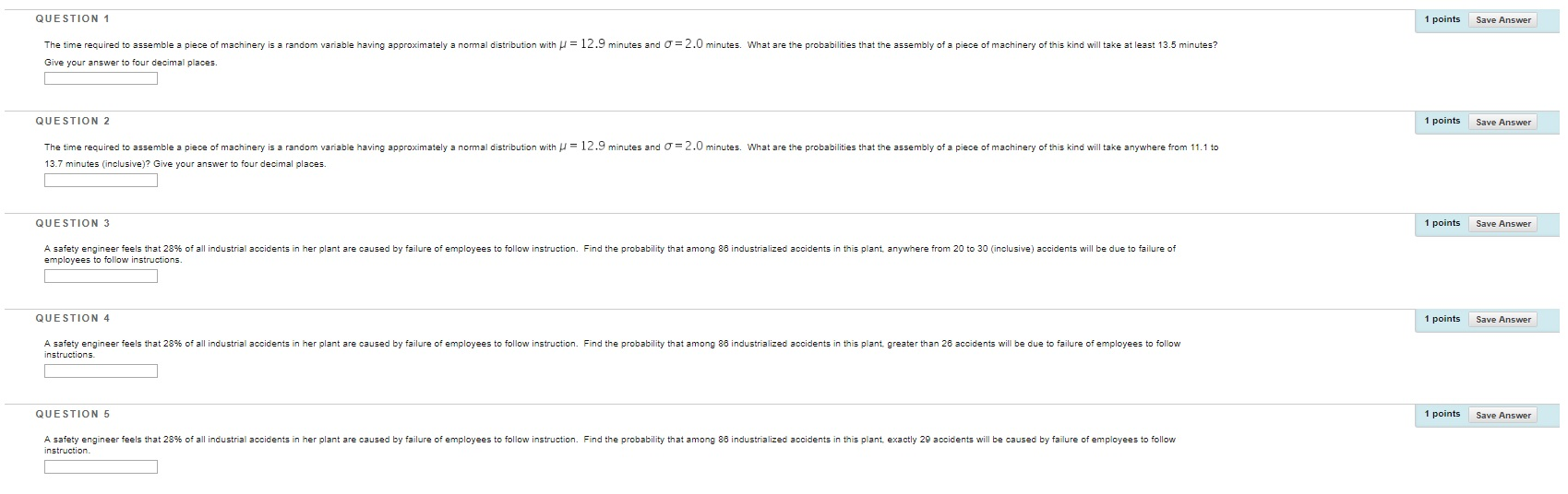 Solved QUESTION 1 1 points Save Answer The time required to | Chegg.com