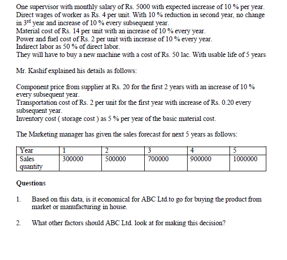 operations management case study questions and answers