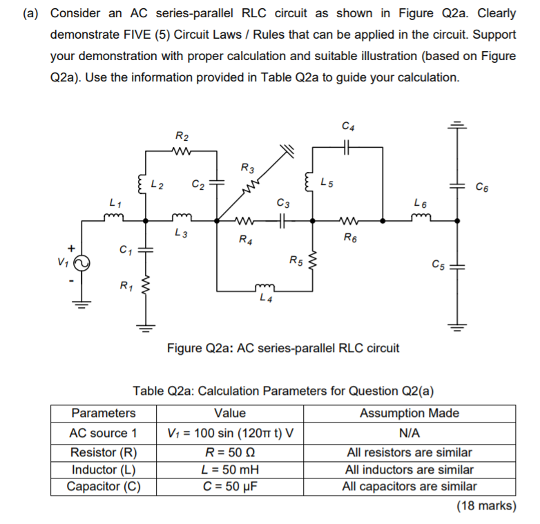 Solved Simplify the AC series-parallel RLC circuit then | Chegg.com