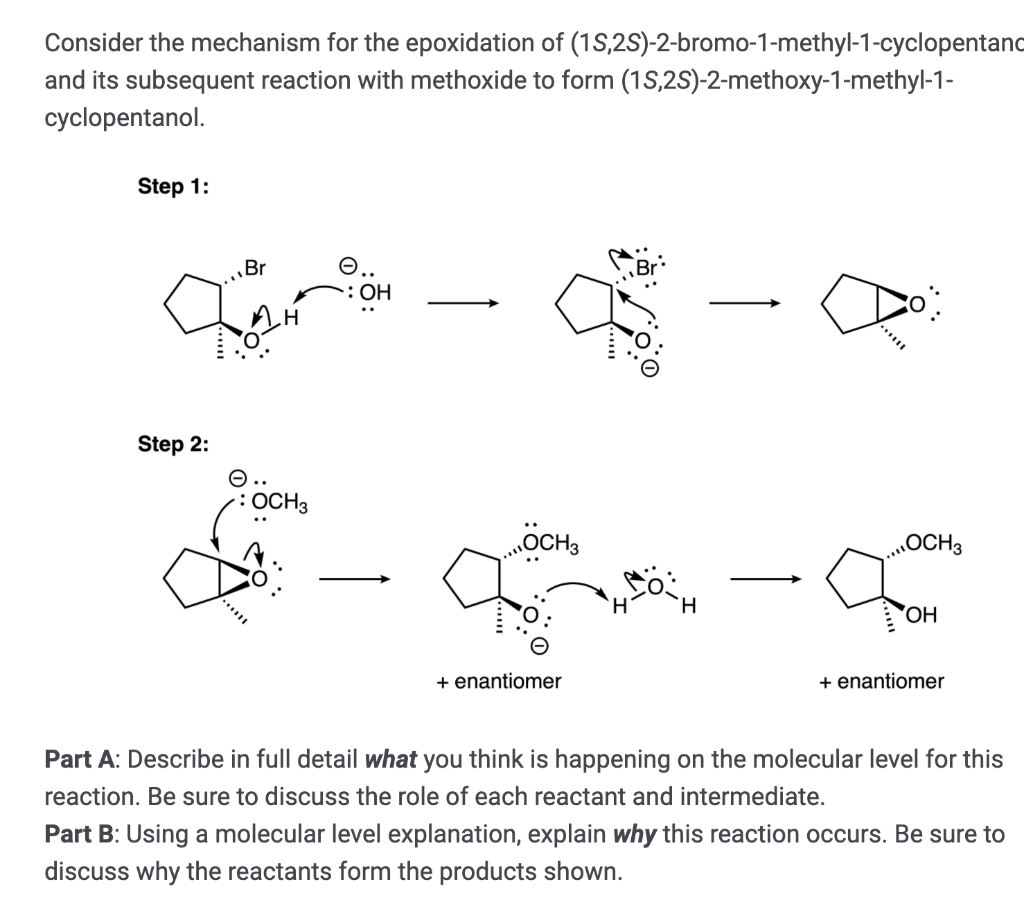 Solved Consider The Mechanism For The Epoxidation Of | Chegg.com