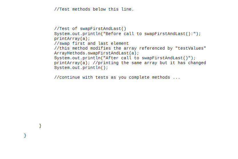 Solved a) (already completed for you) Swap the first and | Chegg.com
