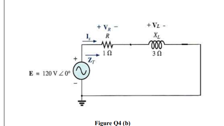 Solved (b) For the circuit shown in Figure Q4 (b): (i) Find | Chegg.com