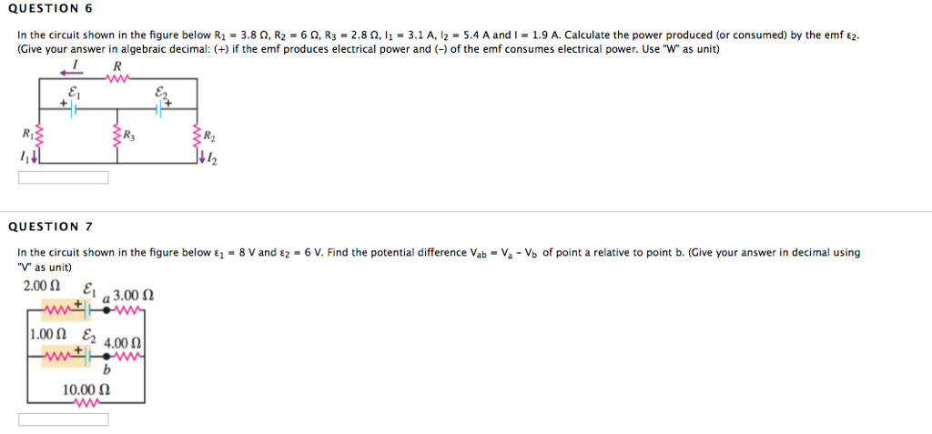 Solved QUESTION 6 In the circuit shown in the figure below | Chegg.com