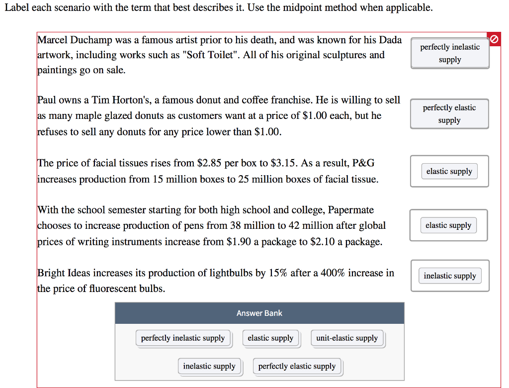 Solved Label Each Scenario With The Term That Best Describes Chegg