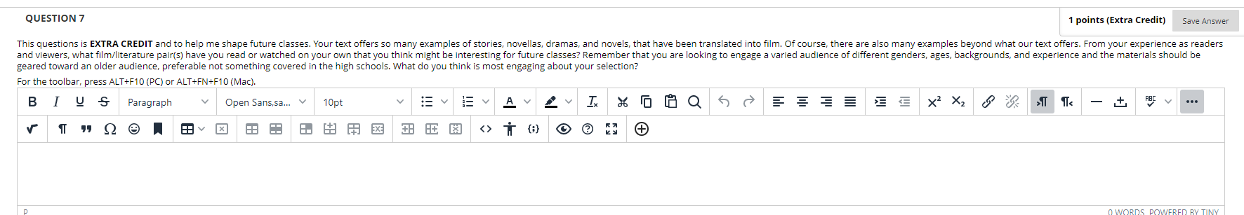 Solved QUESTION 7 1 points (Extra Credit) Save Answer This | Chegg.com