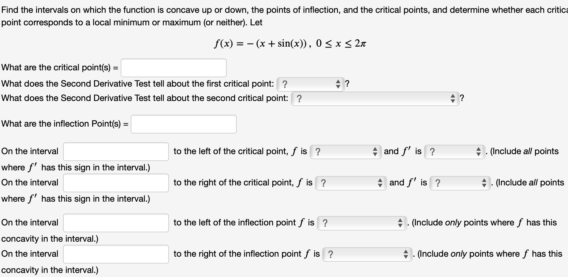 Solved Find the intervals on which the function is concave | Chegg.com