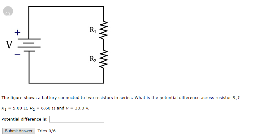 Solved The Figure Shows A Battery Connected To Two Resistors | Chegg.com