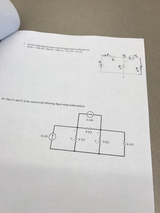 Solved Use nodal analysis in the circuit of Figure below to | Chegg.com