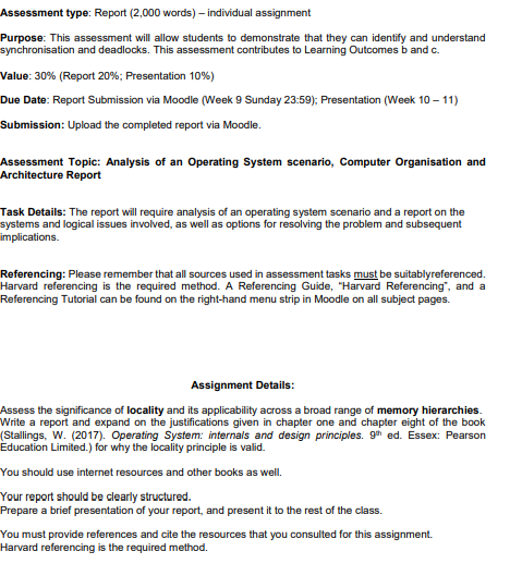 Solved Assessment type: Report (2,000 words) – individual