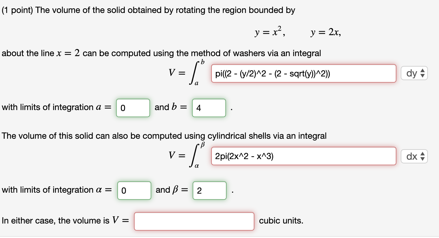 Solved Computing The Integral For This Problem With Respe Chegg Com