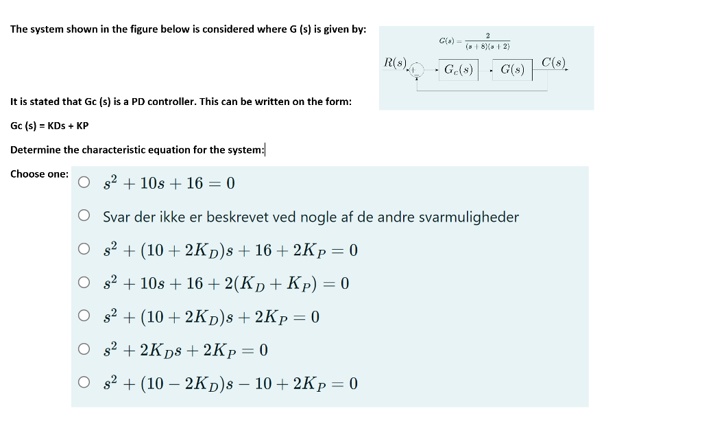 Solved The system shown in the figure below is considered | Chegg.com