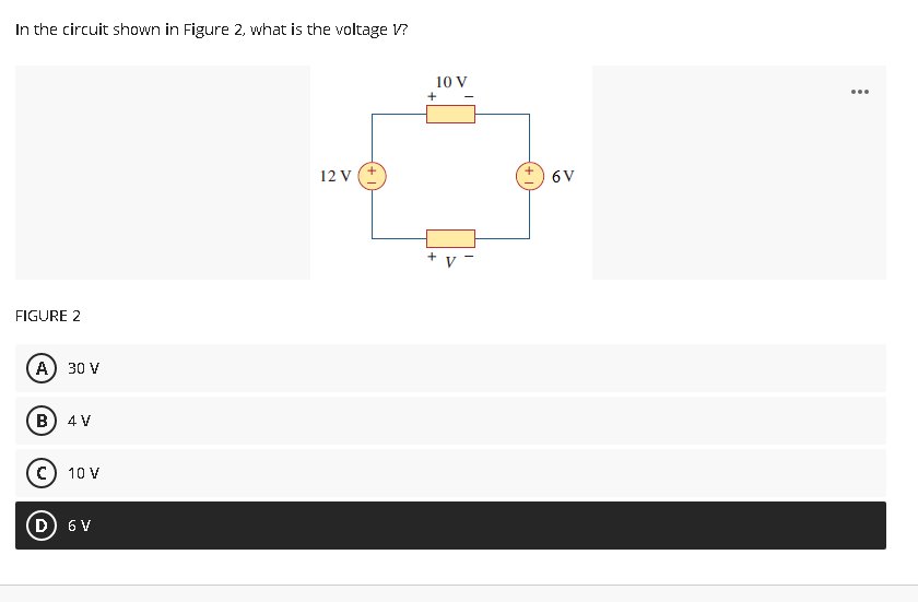Solved In the circuit shown in Figure 2, what is the voltage | Chegg.com