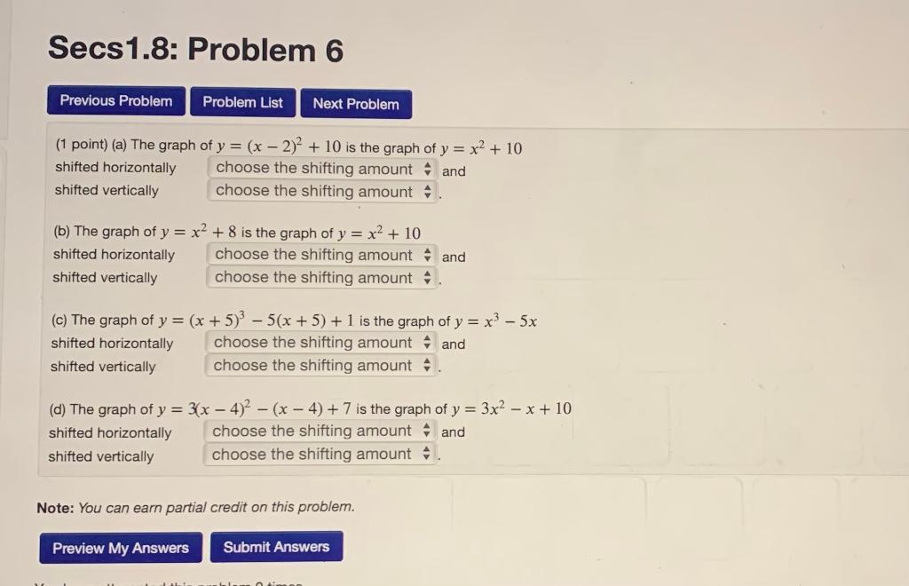 y 2x 2 12x 10 graph