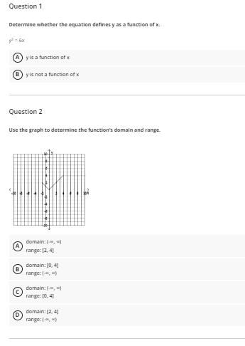 Solved Question 1 Determine whether the equation defines y | Chegg.com