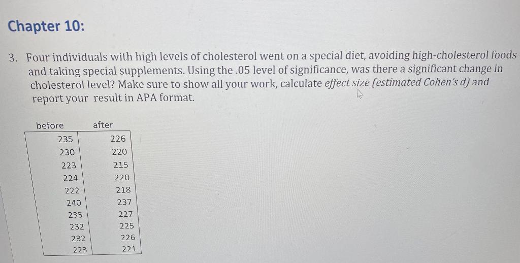 Solved Use SPSS to answer the questions below. Make extra | Chegg.com