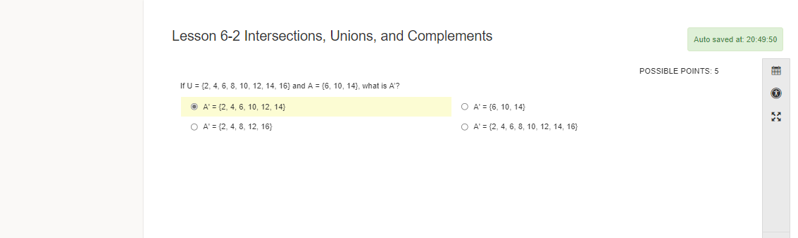 Solved Lesson 6-2 Intersections, Unions, And Complements | Chegg.com